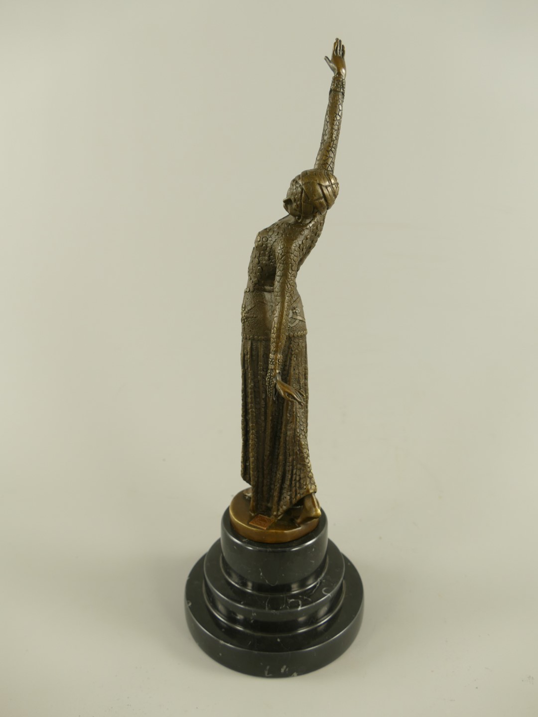 Figur Bronze Tänzerin H.38x13cm