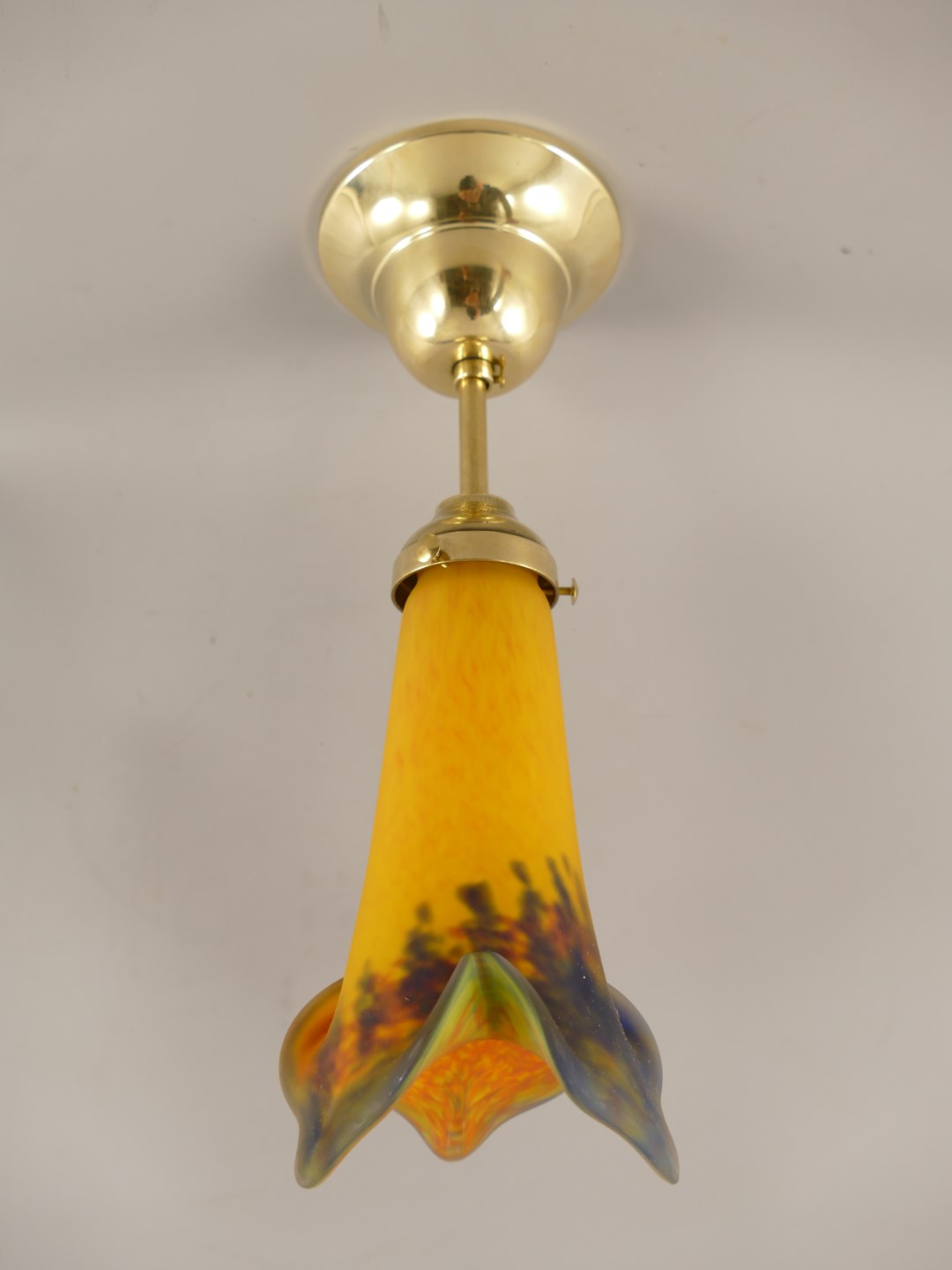 *ANG. Schirm/Lamp(E14) Messing (111.166-0M) H.30cm