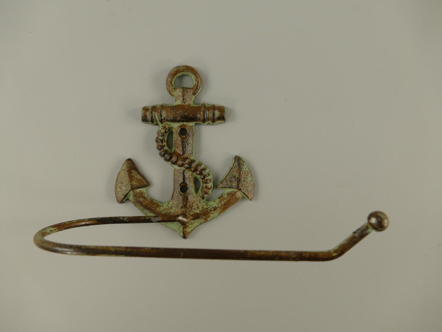 Toilletrolhalter Gußeisen farbig L.17cm