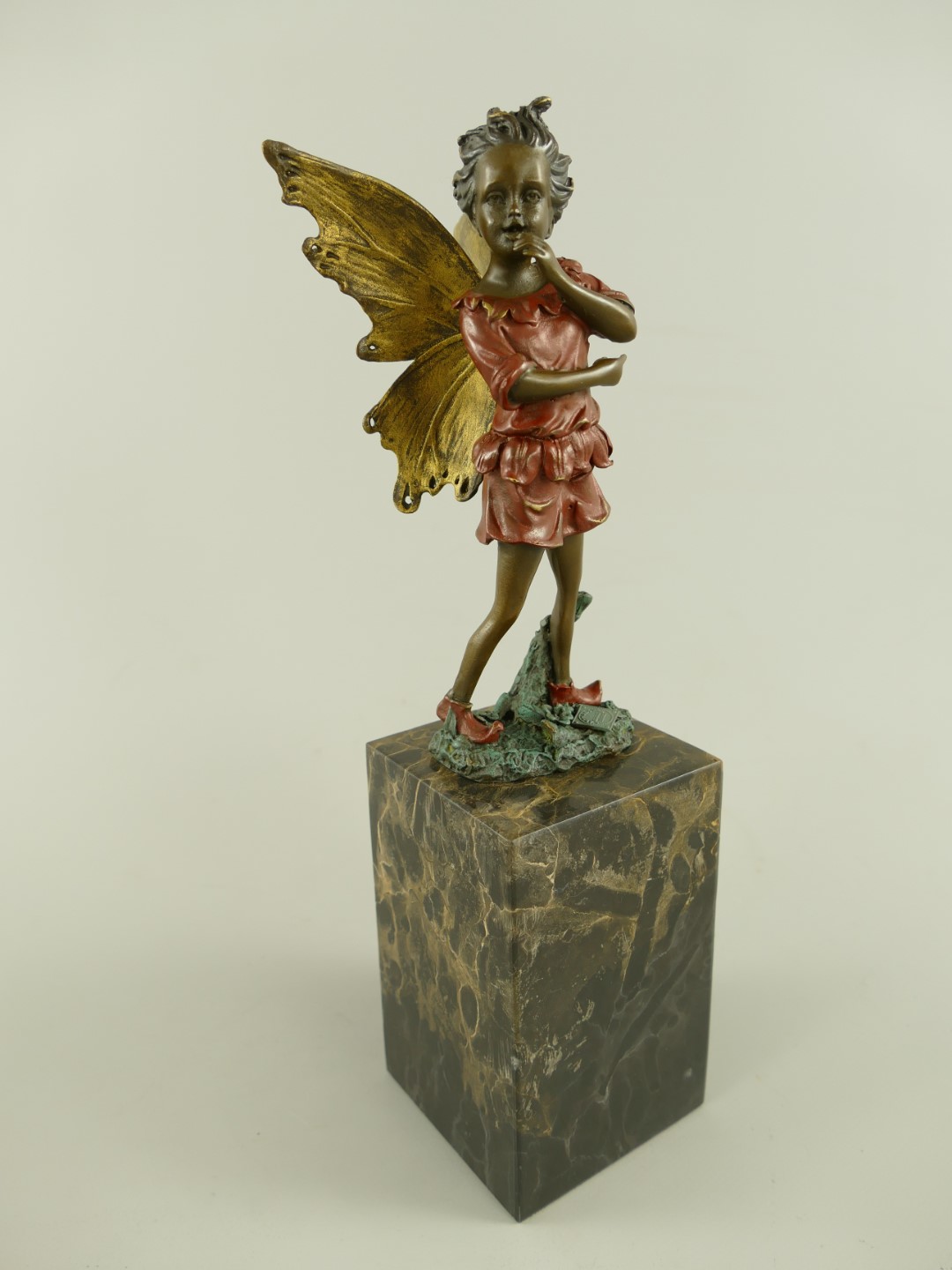 *RAUS*PREIS* Figur Bronze Elfe Farbige H.32x9cm