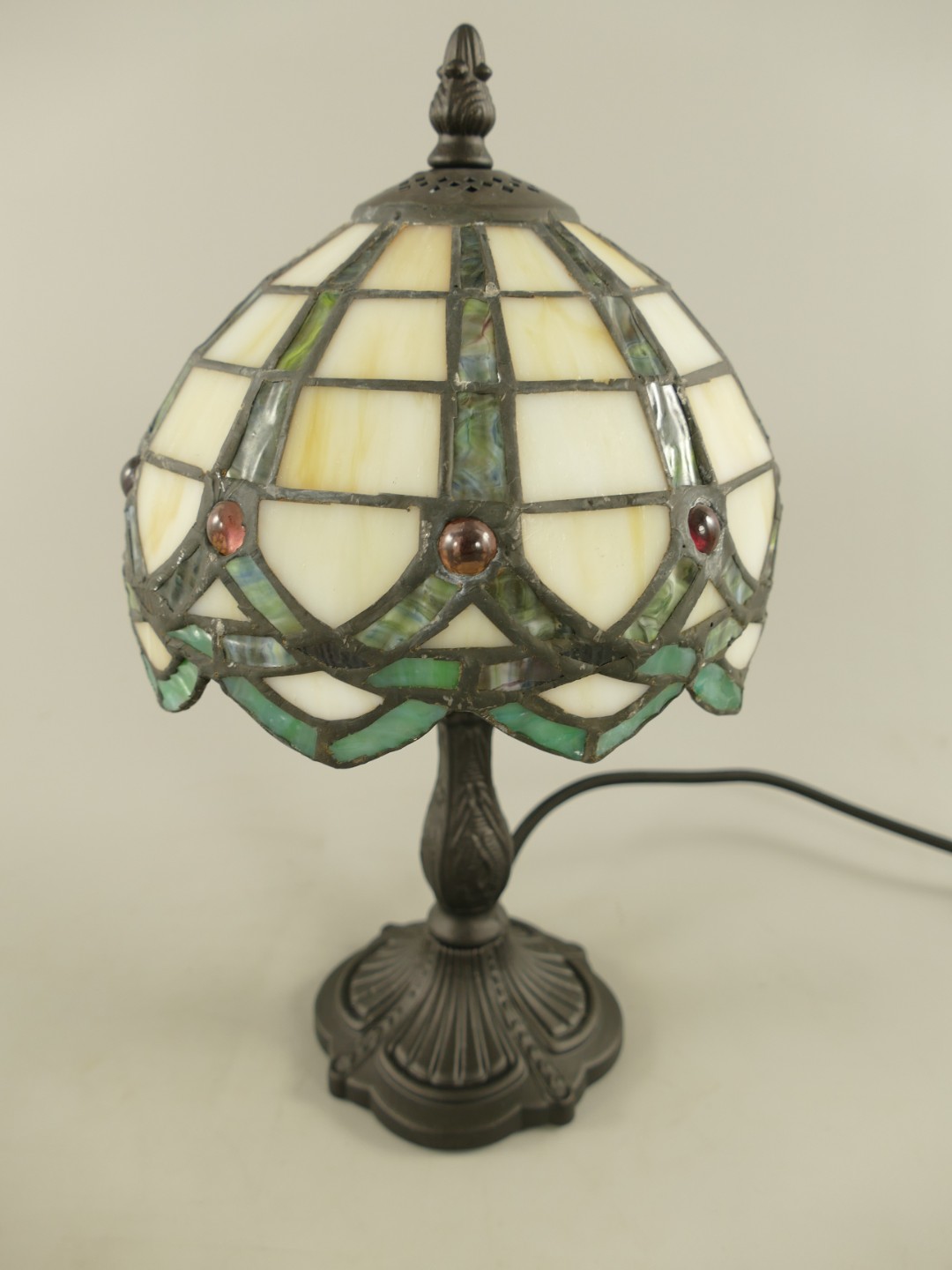 Lampe Tiffany fassung E14 H.32x18cm