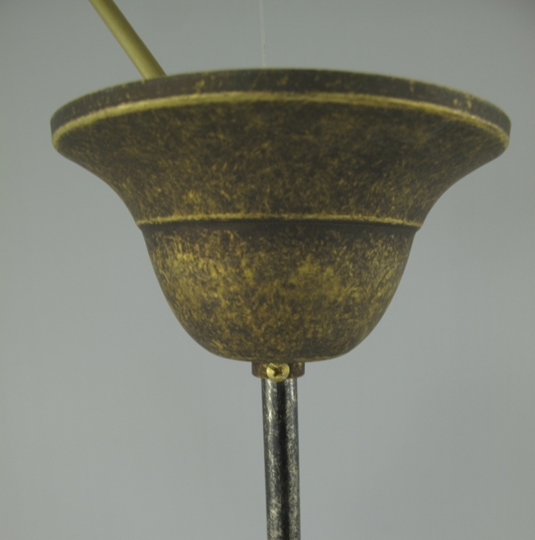 Schirm/Lampe Messing brün.(111.166G2B) H.30cm