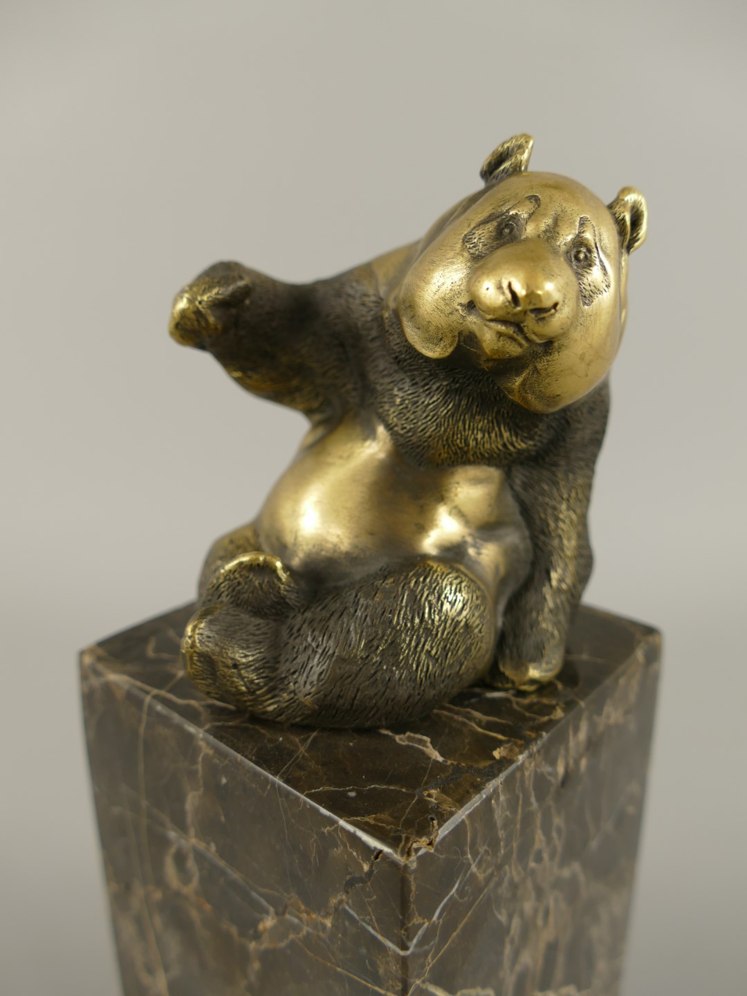 Bronze Figur Panda H.21x8cm