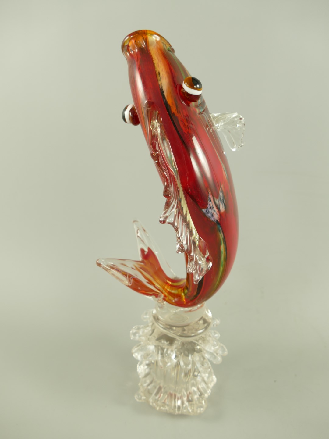 Glas Fisch farbe H.45x20cm