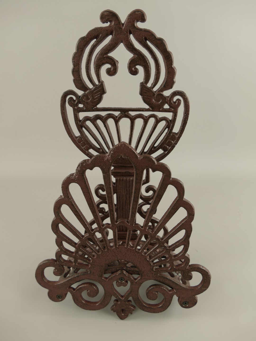 Schlauchhalter Gußeisen rustikal braun H.50cm