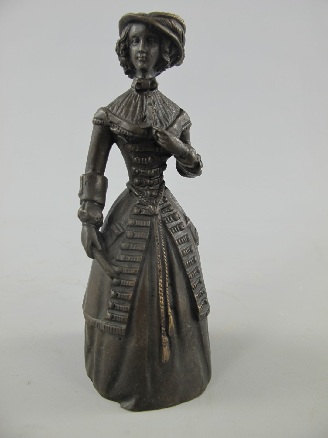 Tischglocke LADY Bronze!!! H.14x6cm Tischglocke LADY Bronze!!! H.14x6cm