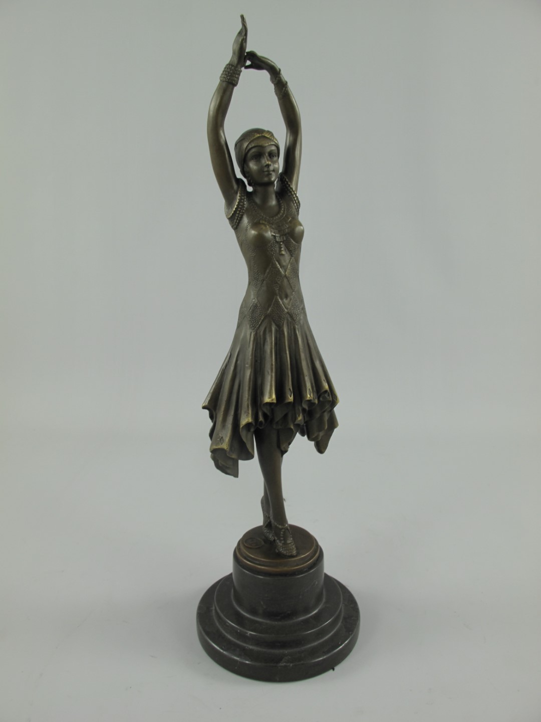 *RAUS*PREIS* Figur Frau Bronze H.44-D.13cm