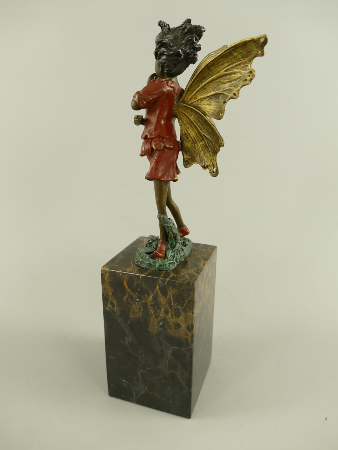 *RAUS*PREIS* Figur Bronze Elfe Farbige H.32x9cm