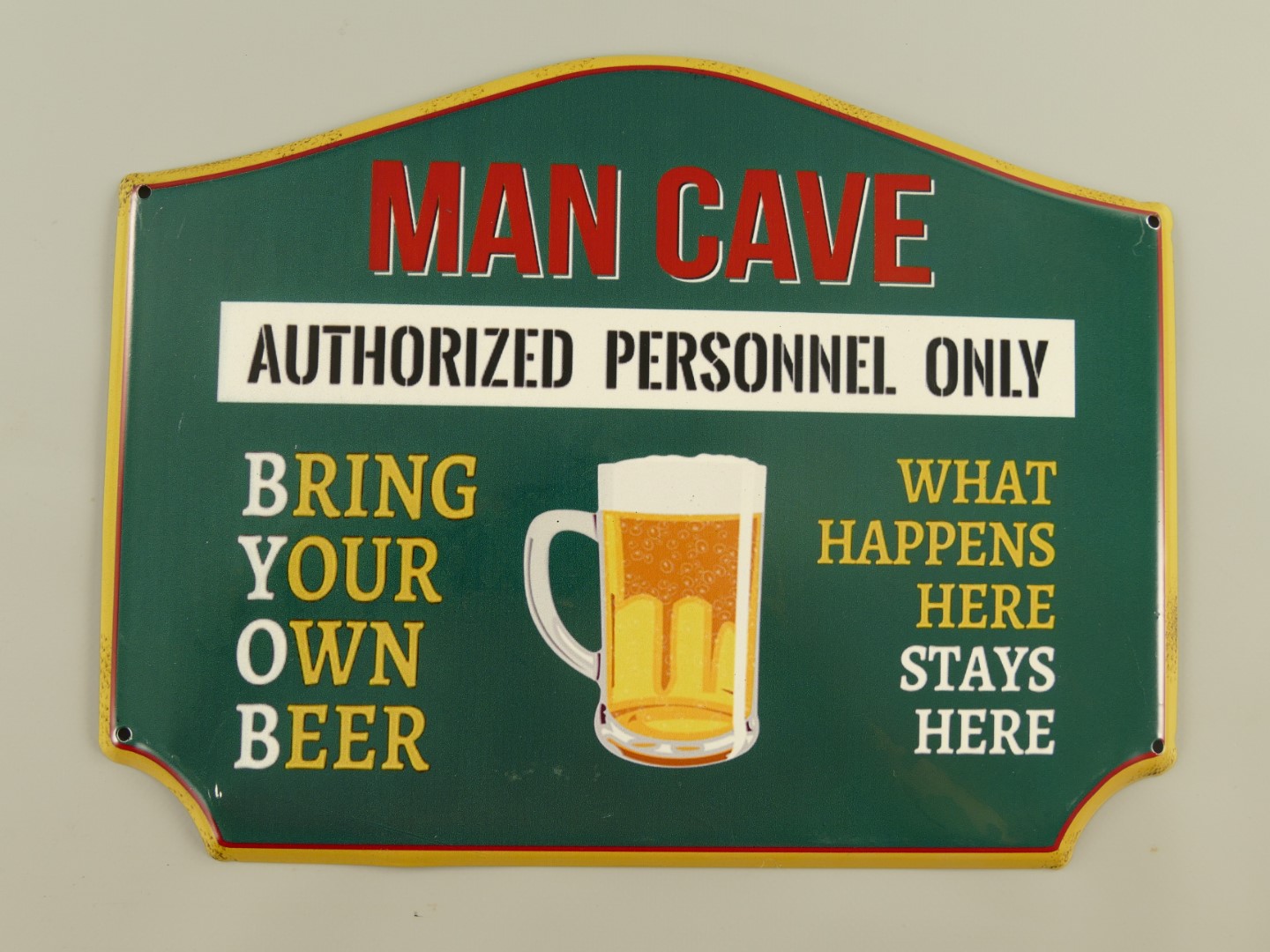 321U20ahDcplygqTeOgV Wandschild(Gestanz) Eisen Man Cave L.33cm