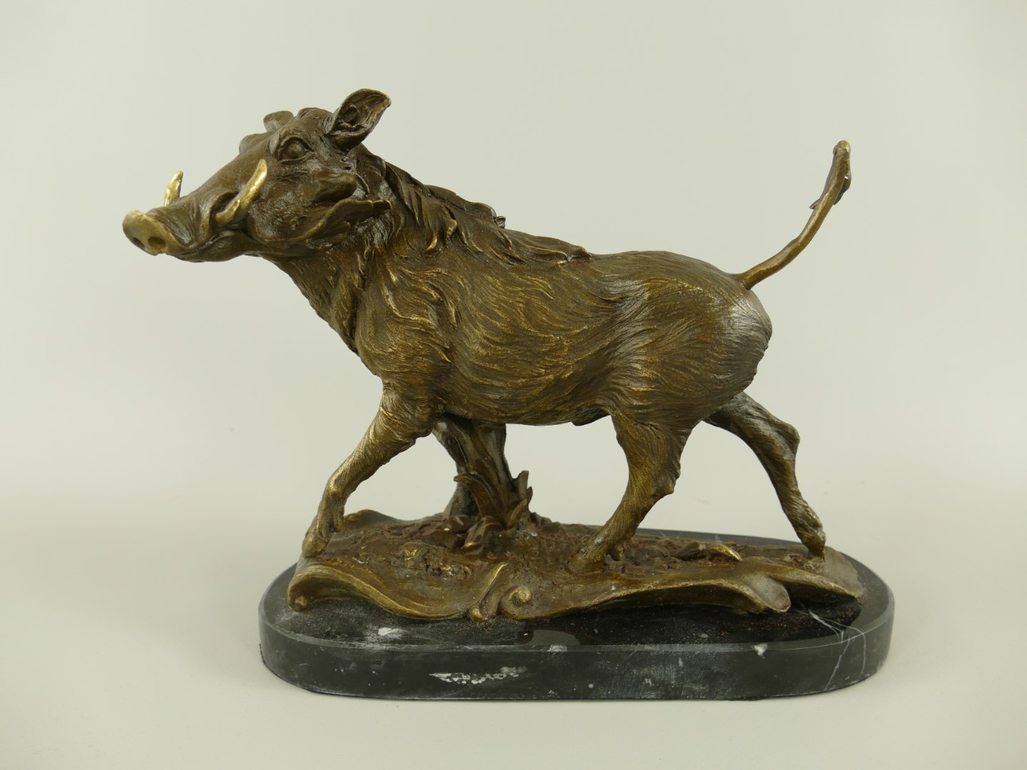 Figur Bronze Warzenschwein L.25x20cm