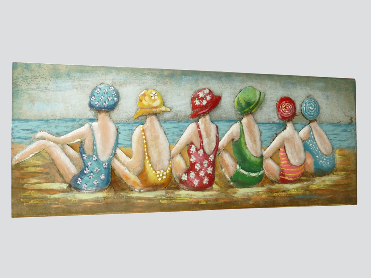 (*) Metallbild (3D) Eisen Frauen L.150x60cm