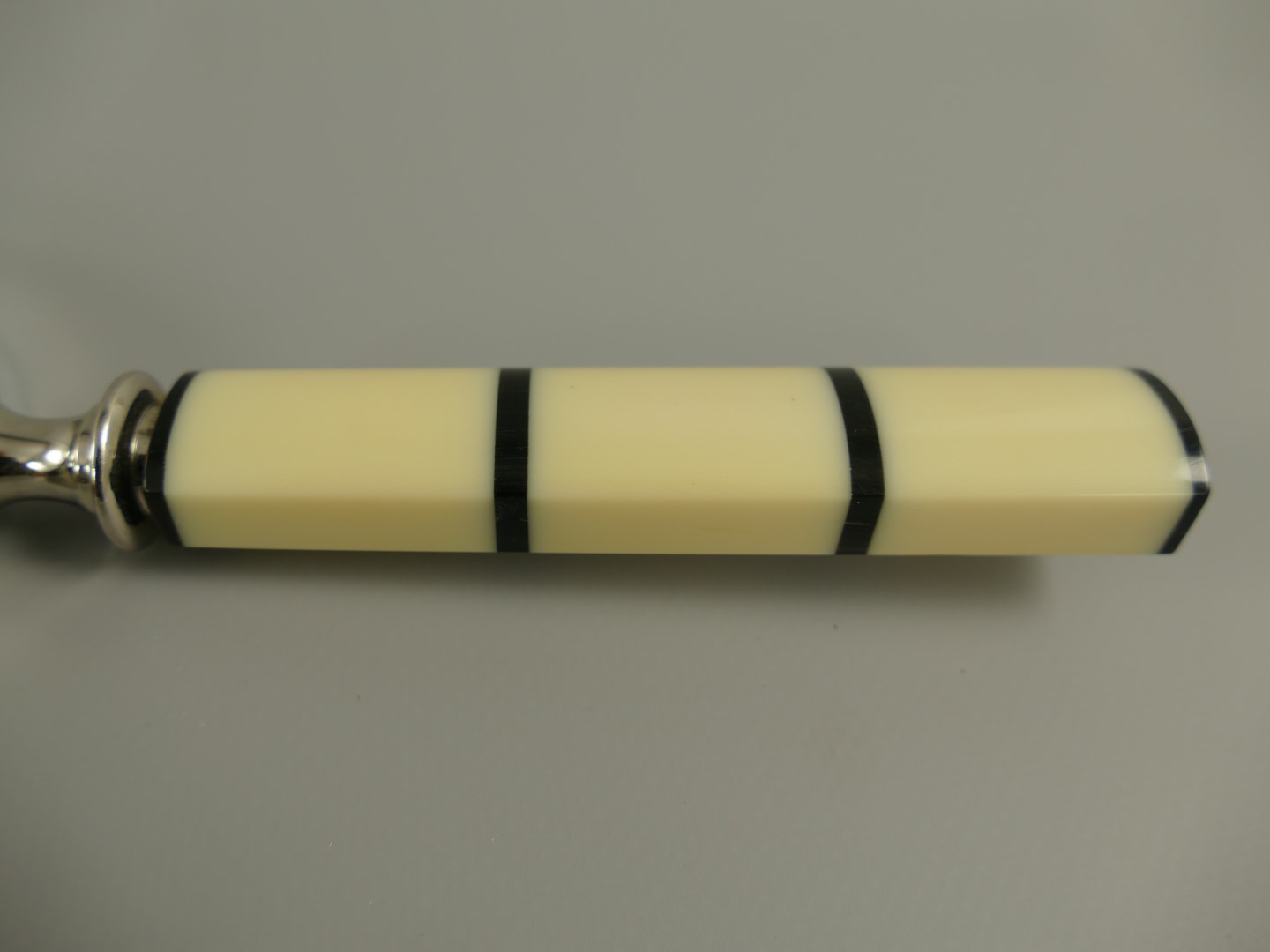 *ANG./OKT. Lupe vernickelt griff  L.21-D.8cm